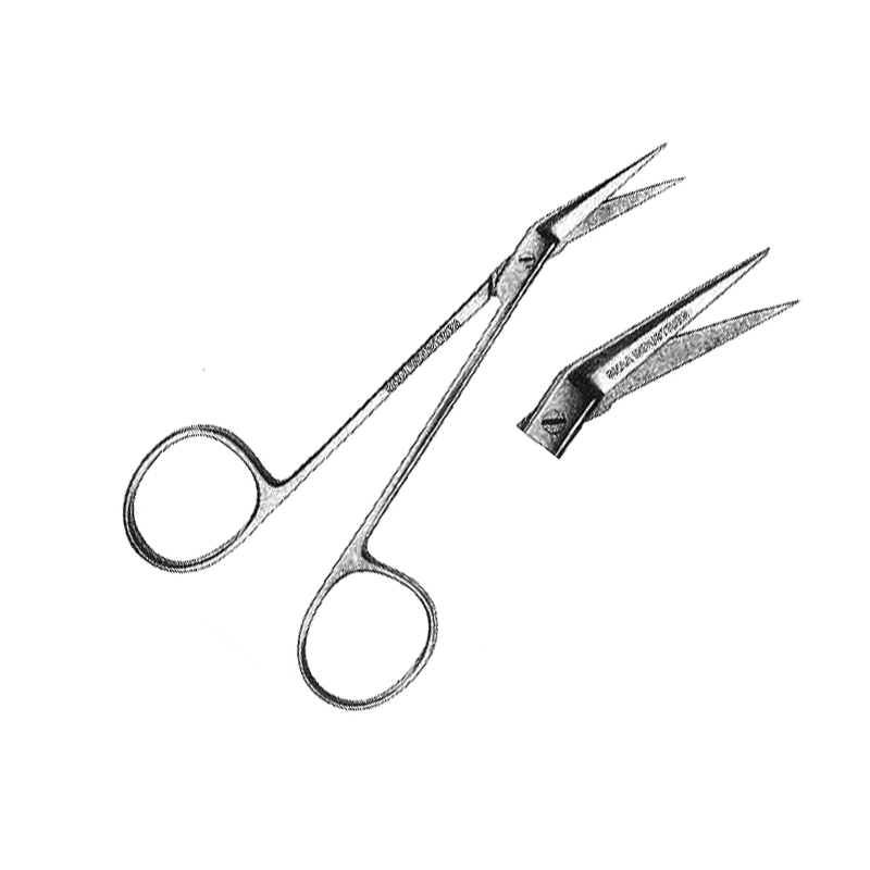 Gum Scissors, Angular, Saw Edge