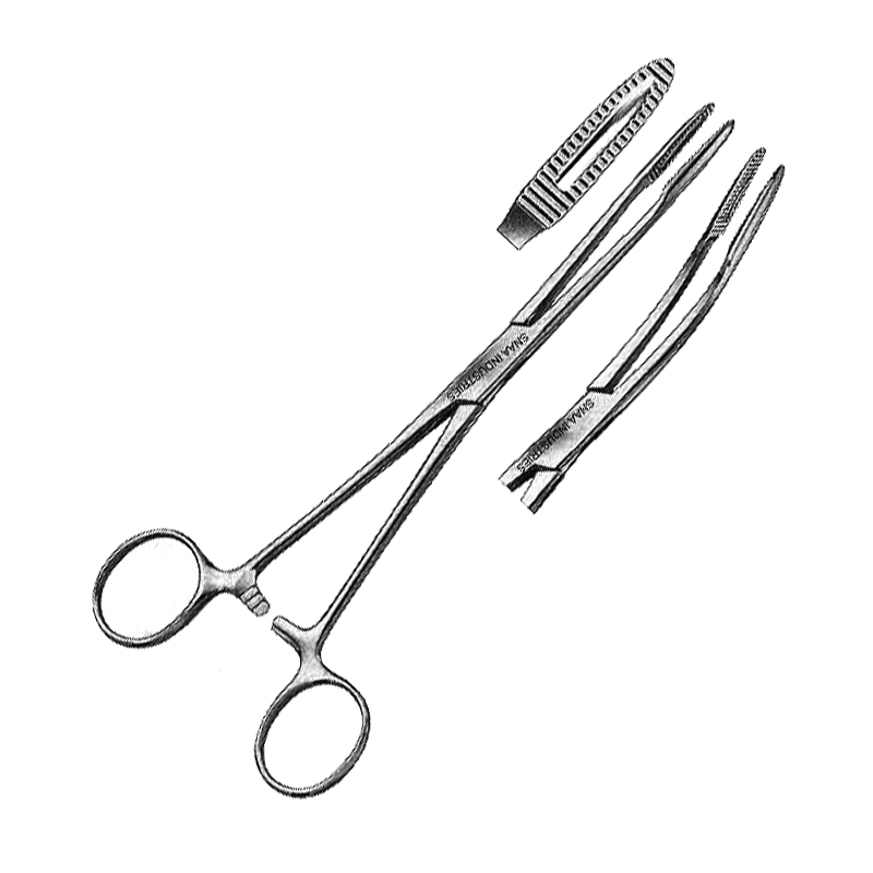 Sponge and Dressing Forceps, With Ratchet